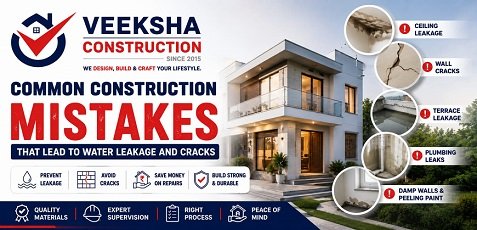 Common Construction Mistakes That Lead to Water Leakage and Cracks