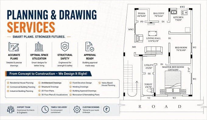 Planning and Drawing Services in Yelahanka
